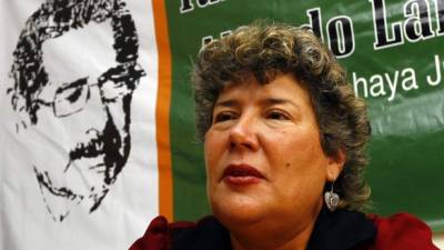 Doña Hilda Caldera pide justicia para atrapar a los autores intelectuales.