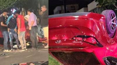 Futbolista del Motagua sufrió un aparatoso accidente la noche del jueves 3 de octubre en Tegucigalpa en el bulevar Morazán.