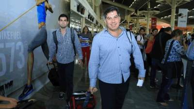 Mateo Yibrin antes de viajar a Brasil esta mañana.