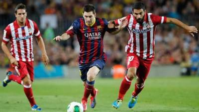 Barcelona y Atlético de Madrid pelearán el título de la Liga española el sábado en el Camp Nou.