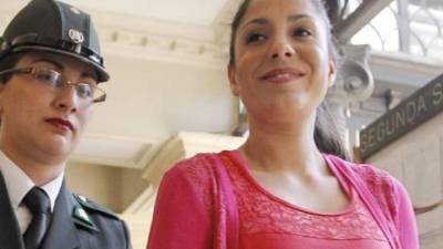 Natalia Ciuffardi en la audiencia de extradición en Chile. Foto: Diario Las últimas noticias de Chile