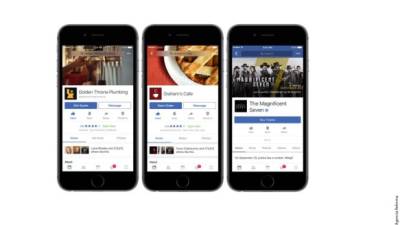 Active Facebook nuevas funcionalidades para permitir pedir comida o comprar boletos desde páginas en la red social.