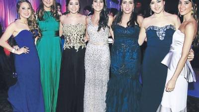 Isabella Garza, Marcela Andonie, Paolina Kafati, Regina Andonie, Marcela Panayotti, Luciana Sabillón y Valeria Chicas.