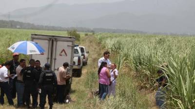 El cadáver de la adolescente Jenifer Portillo fue encontrado la mañana de ayer en unas cañeras del sector Chamelecón.