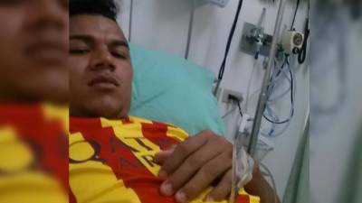 La fotografía que compartió Mario Martínez al ser hospitalizado. (Tomado de @mariomartinez_7)