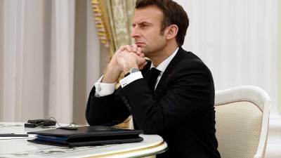 El mandatario francés, Emmanuel Macron, se reunió virtualmente con el presidente ruso, Vladimir Putin.