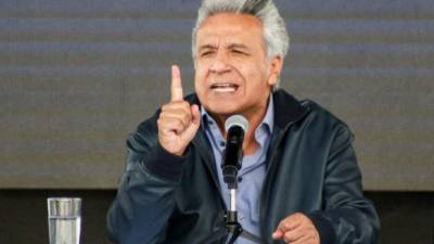 El presidente ecuatoriano, Lenín Moreno, retiró la ciudadanía y el asilo concedido por el Gobierno de Correa a Assange./AFP.