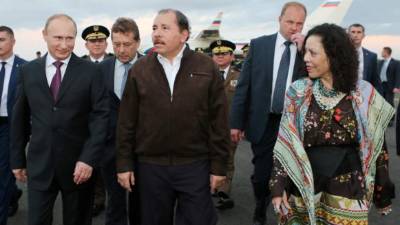 El presidente ruso, Vladimir Putin, con el mandatario de Nicaragua, Daniel Ortega, en uno de sus encuentros.