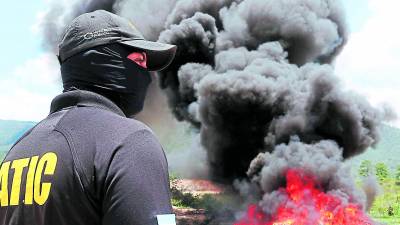 Un porcentaje de la cocaína incautada será utilizada para mezcla con otros materiales