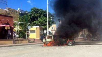 Dos supuestos secuestradores de niños fueron linchados y quemados vivos en Puebla, México./Reforma.