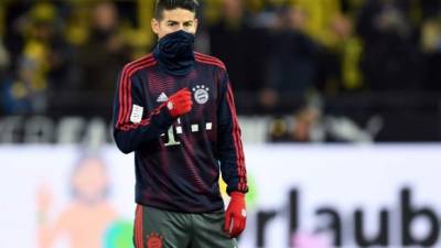 James Rodríguez es una de laa figuras del Bayern Múnich. FOTO AFP.