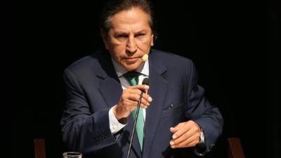 El expresidente peruano Alejandro Toledo durante la exposición de su plan de Gobierno. EFE