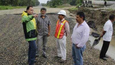 El alcalde Armando Calidonio visitó junto a su equipo de infraestructura el segundo anillo.