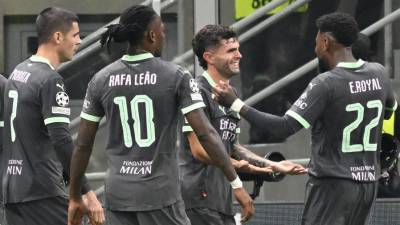 Pulisic fue el anotador de un golazo olímpico para el primer gol del Milan ante Brujas.