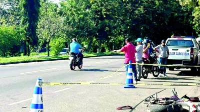 El accidente en el que murió el joven operario de maquila Óscar Sagastume ocurrió en el sector de Dos Caminos en Villanueva.