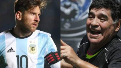 Messi y Maradona son considerados como los dos mejores futbolistas del planeta de la historia.