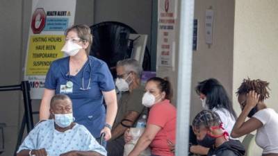 El récord diario anterior estaba en los 19,334 casos anunciados el 7 de enero de 2021, el peor mes de toda la pandemia en Florida, que actualmente es el epicentro de la enfermedad en EE.UU. EFE/Cristóbal Herrera/