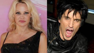 La actriz Pamela Anderson y el rockero Tommy Lee.
