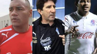 Carlos Will (izquierda) y Germán Mejía (izquierda) fueron sorprendidos por Vargas (centro).