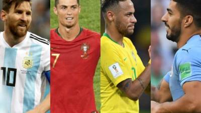 Grandes goleadores estarán en los octavos de final del Mundial. FOTOS AFP