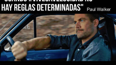 El último tuit de Paul Walker: 'Cuando vives a velocidad no hay reglas determinadas'.