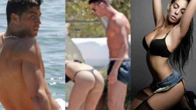 Cristiano Ronaldo y su novia Georgina Rodríguez han sido descubiertos disfrutando de Ibiza en donde la chica del crack luso ha cautivado al andar un diminuto bikini. Foto TMZ.