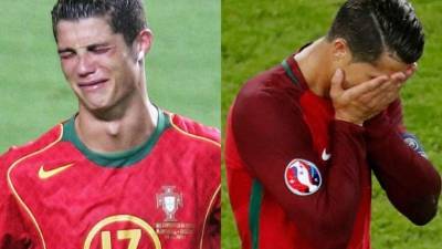 CR7 lloró en el 2004 y ahora pasó en el 2016.