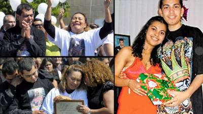 Imagen del entierro de Fredy Villanueva hace cinco años en Canadá. Fotos: La Prensa