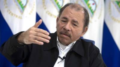 NI1008. MANAGUA(NICARAGUA), 03/09/2018: El presidente de Nicaragua Daniel Ortega habla durante una entrevista para la agencia EFE, hoy, 03 de septiembre de 2018, en Managua(Nicaragua).EFE/Jorge Torres.