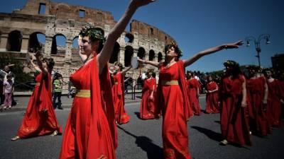 Varios desfiles ya actividades se desarrollarán en Roma.