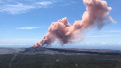 El temblor se registró a las 22H32 GMT a una profundidad de 5 kilómetros y a 16 km de Leilani Estates. Foto/AFP