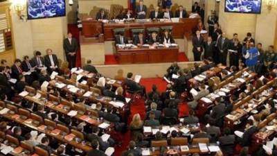 Sala de sesiones del Senado de Colombia, objeto de la visita de los diputados hondureños.