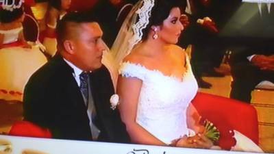 Carolina Lanza se casó ya por lo civil con Marvin Fuentes con quien espera un hijo.