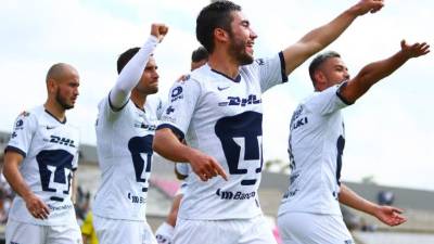 Con anotación de Juan Pablo Vigón, Pumas venció a Monterrey y se colocaron líderes de la Liga MX. Foto @PumasMX.