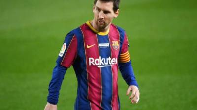 Lionel Messi planea seguir cinco años en Barcelona y luego culminar su carrera en EUA. Foto AFP.