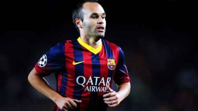 Andrés Iniesta, mediocampista del Barcelona.