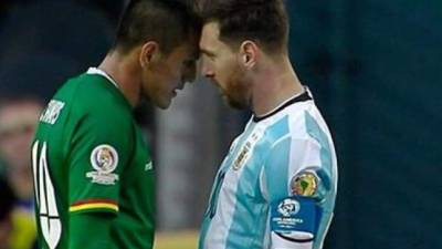 Campos y Messi tuvieron su roce.