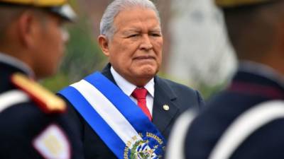 Salvador Sánchez Cerén fue presidente de El Salvador entre 2014 y 2019. Foto: AFP