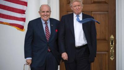 Giuliani fue uno de los aliados más cercanos de Trump durante su campaña. AFP.