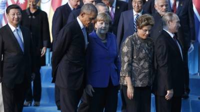 Los líderes del G20 durante la cumbre en Turquía.