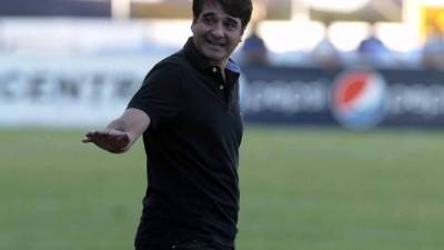 Diego Vásquez durante el partido contra el Platense.