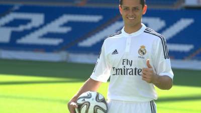 El mexicano 'Chicharito' Hernández ya marca con el Real Madrid.