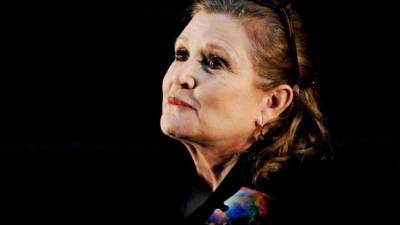 La actriz Carrie Fisher.