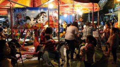 Los juegos mecánicos ya están funcionando.