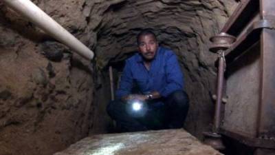 Whitaker recorrió uno de los túneles abandonados del cartel de Sinaloa en Estados Unidos.