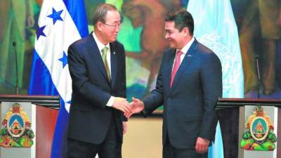 Visita de Ban Ki-moon,secretario general de las Naciones Unidas.