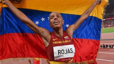 Yuimar Rojas es la primera mujer de Venezuela en ganar un oro olímpico. Foto AFP.