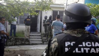 Allanamiento realizado en el departamento de Francisco Morazán, zona centro de Honduras el pasado jueves 09 de junio.