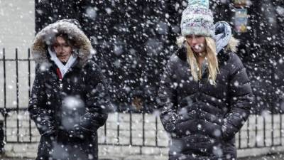 Las nevadas afectaron Nueva Jersey y varios otros estados de la costa este de EEUU. //AFP.