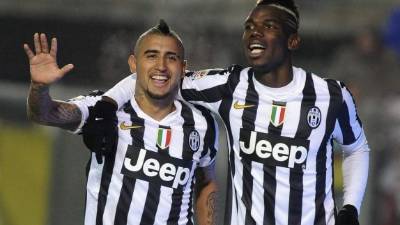 Arturo vidal y Paul Pogba el dúo que genera peligro al contrario.